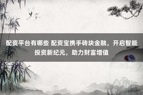 配资平台有哪些 配资宝携手砖块金融，开启智能投资新纪元，助力财富增值