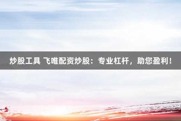 炒股工具 飞唯配资炒股：专业杠杆，助您盈利！