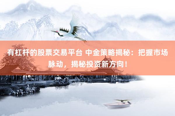 有杠杆的股票交易平台 中金策略揭秘：把握市场脉动，揭秘投资新方向！