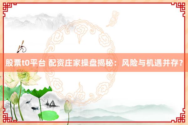 股票t0平台 配资庄家操盘揭秘：风险与机遇并存？