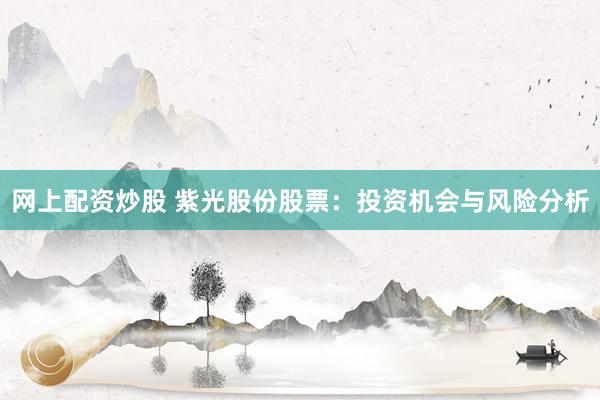 网上配资炒股 紫光股份股票：投资机会与风险分析