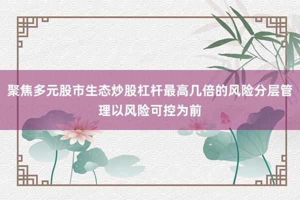 聚焦多元股市生态炒股杠杆最高几倍的风险分层管理以风险可控为前